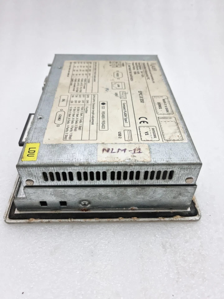 LAUER EPC X 550 EMBEDDED INDUSTRIAL PC HMI PANEL 24VDC WITH 128MB CARD EPCX550